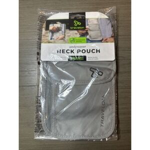 Travelon Travel Pouch Rfid Blocking Neck Pouch Travel Wallet, Gray